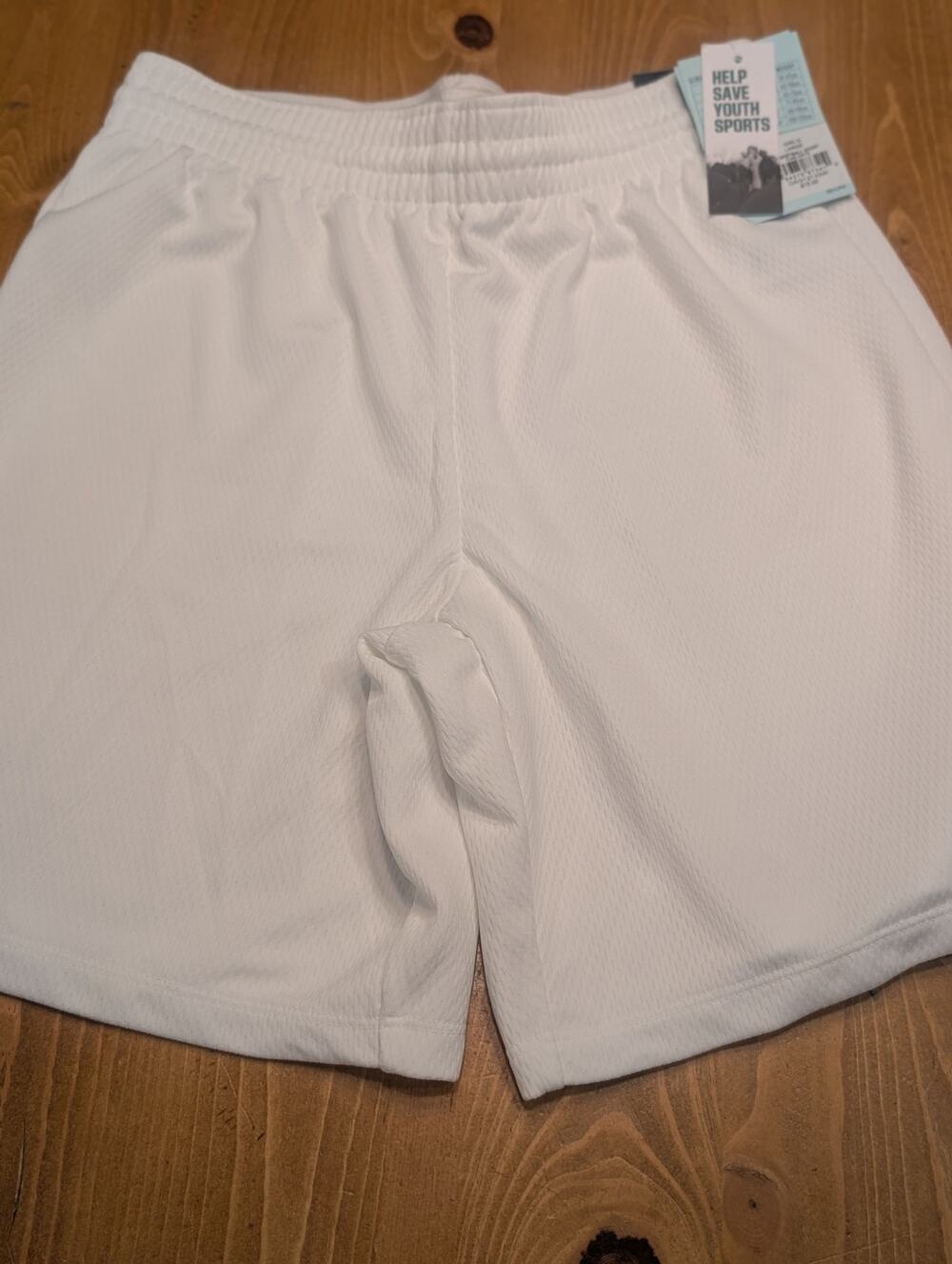 DSG Basketball Shorts, Loose Fit, White, Girl's Large 14, NWT